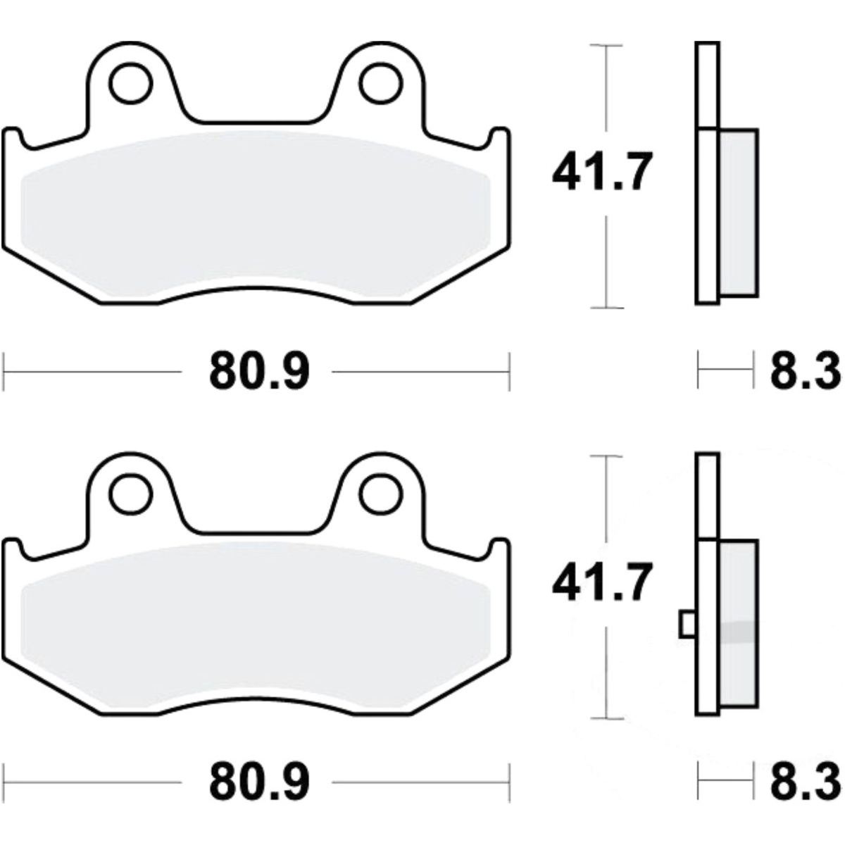 Bremsbeläge bremsklotz standard trw mcb746 Bremsbeläge bremsklotz standard trw mcb746 von TRW