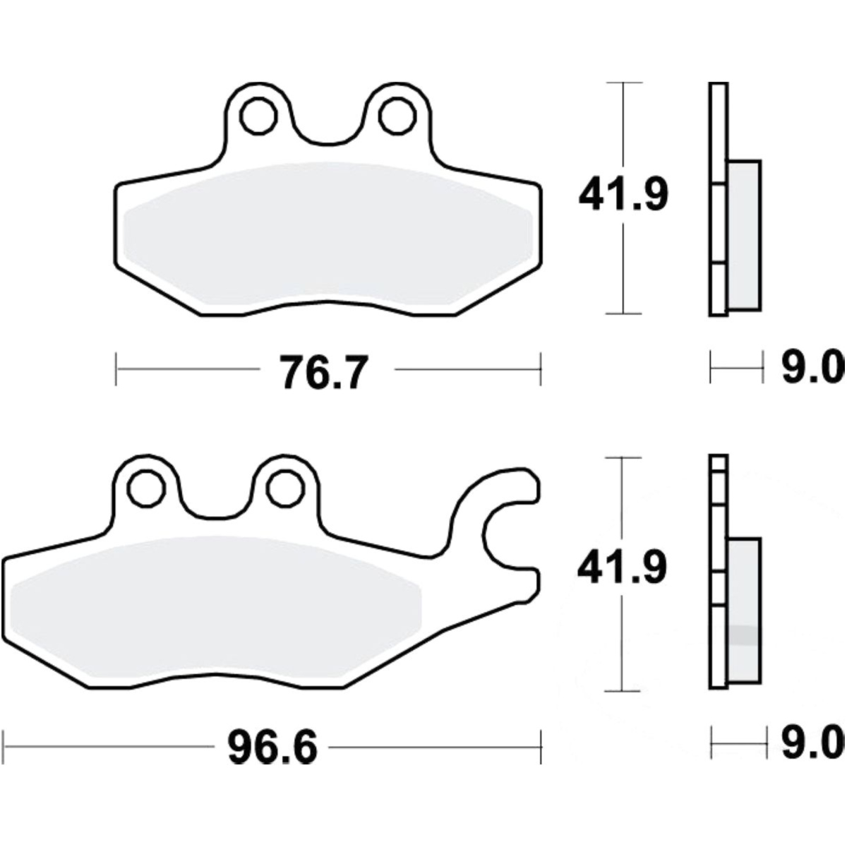 Bremsbeläge bremsklotz standard trw mcb771 Bremsbeläge bremsklotz standard trw mcb771 von TRW