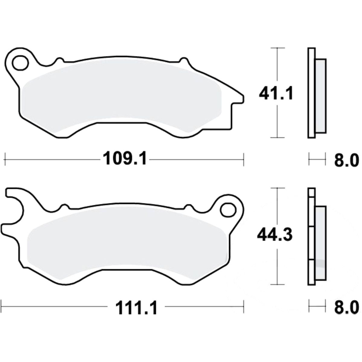 Bremsbeläge bremsklotz standard trw mcb833 Bremsbeläge bremsklotz standard trw mcb833 von TRW