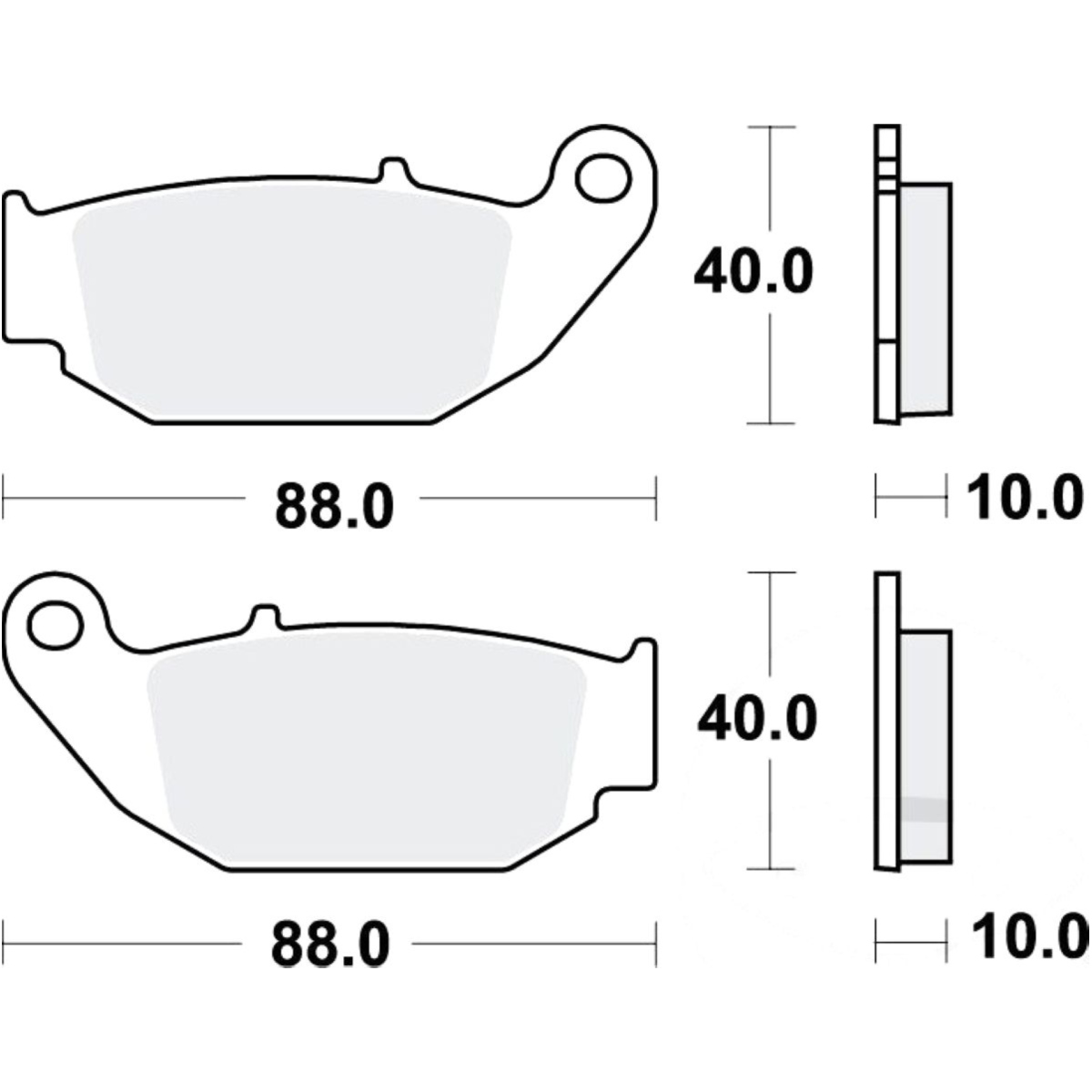 Bremsbeläge bremsklotz standard trw mcb867 von TRW