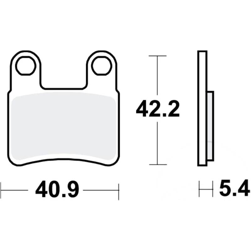 Bremsbeläge bremsklotz standard trw mcb875p von TRW