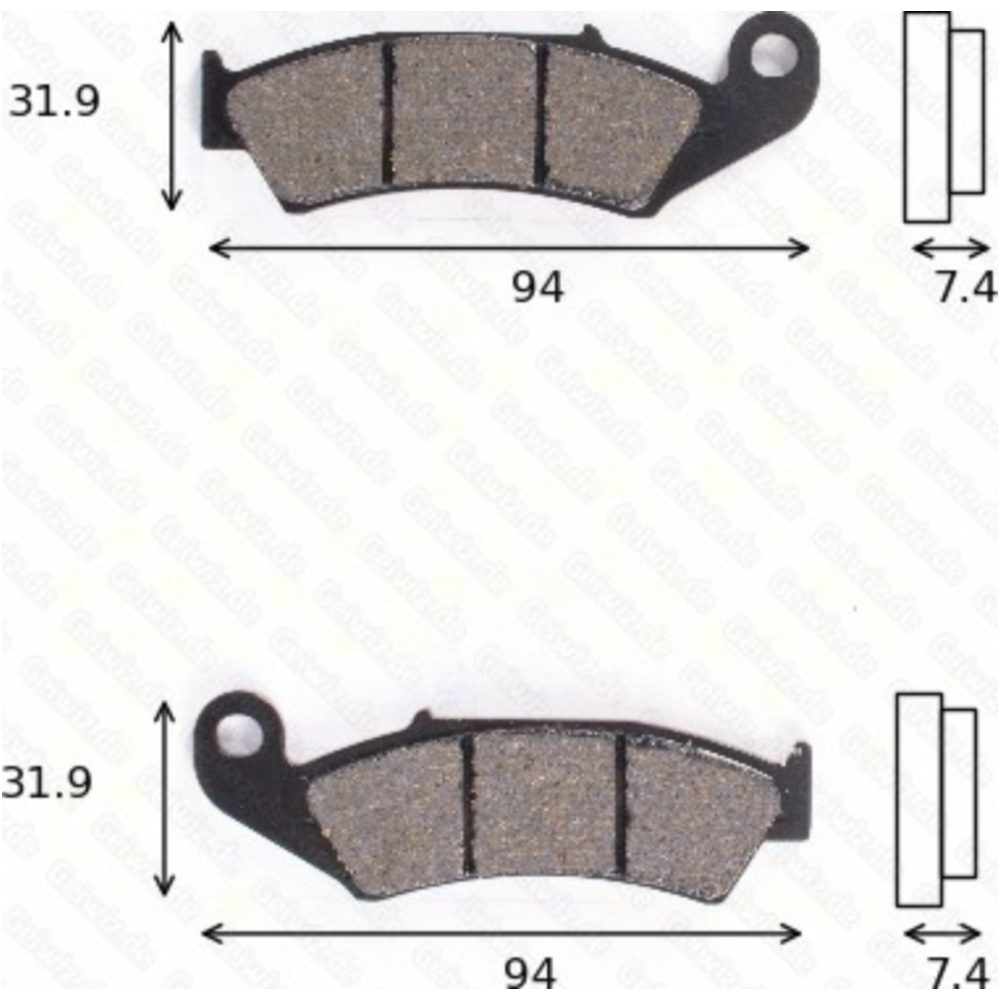 Bremsklötze scheibenbremsbeläge mcb 574 mit abe Bremsklötze scheibenbremsbeläge mcb 574 mit abe von TRW