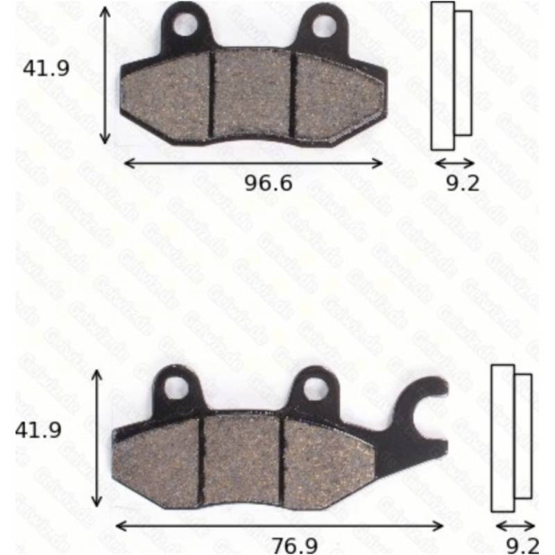 Bremsklötze scheibenbremsbeläge mcb 663 ec mit abe von TRW