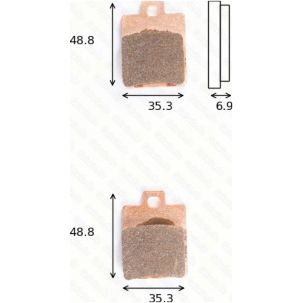 Bremsklötze scheibenbremsbeläge mcb 695 mit abe von TRW