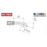 Bremsleitung TRW MV10B20R Bremsleitung TRW MV10B20R von Trw