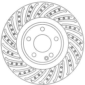 Trw Bremsscheibe [Hersteller-Nr. DF6633S] für Mercedes-Benz von TRW