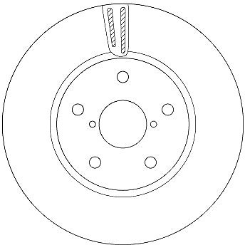 Trw 1x Bremsscheibe [Hersteller-Nr. DF6727S] für Subaru von TRW