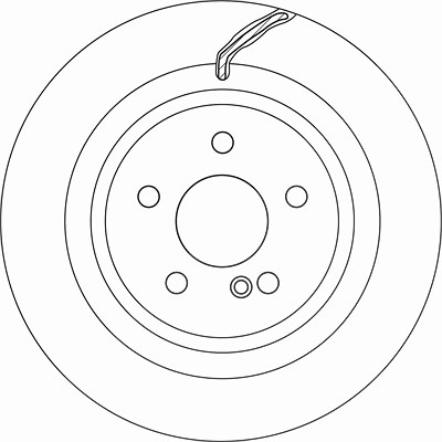 Trw Bremsscheibe [Hersteller-Nr. DF6826S] für Mercedes-Benz von TRW