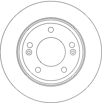 Trw Bremsscheibe [Hersteller-Nr. DF6937] für Hyundai, Kia von TRW