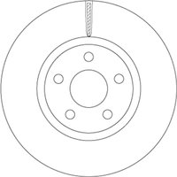 Bremsscheibe TRW DF6810S vorne, belüftet, 1 Stück von Trw