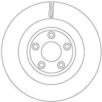 Bremsscheibe TRW DF6816S hinten, belüftet, 1 Stück Bremsscheibe TRW DF6816S hinten, belüftet, 1 Stück von Trw