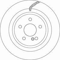 Bremsscheibe TRW DF6826S hinten, belüftet, 1 Stück von Trw