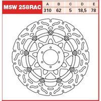 Bremsscheibe TRW MSW258RAC, 1 Stück Bremsscheibe TRW MSW258RAC, 1 Stück von Trw