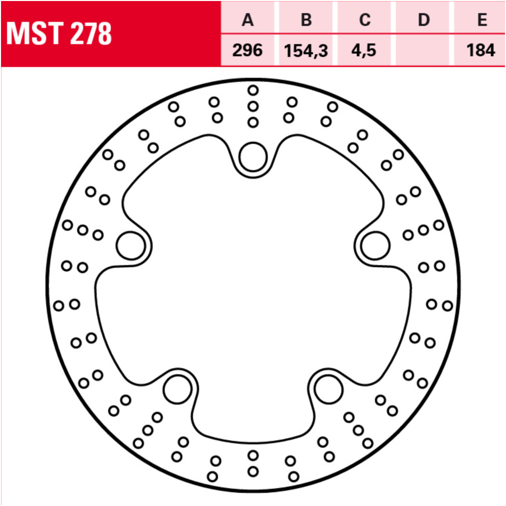 Bremsscheibe schwimmend msw 278 Bremsscheibe schwimmend msw 278 von TRW