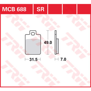 TRW Bremsbeläge Roller & Offroad ECE R90 homologiert von TRW