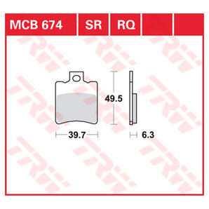 TRW Bremsbeläge Roller & Offroad ECE R90 homologiert TRW Bremsbeläge Roller & Offroad ECE R90 homologiert von TRW