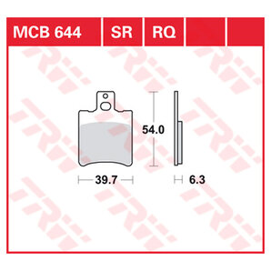 TRW Bremsbeläge Roller & Offroad ECE R90 homologiert TRW Bremsbeläge Roller & Offroad ECE R90 homologiert von TRW