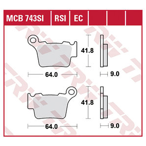 TRW Bremsbeläge Roller & Offroad ECE R90 homologiert TRW Bremsbeläge Roller & Offroad ECE R90 homologiert von TRW