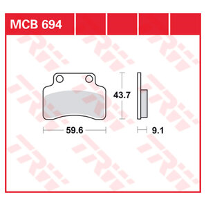 TRW Bremsbeläge Roller & Offroad ECE R90 homologiert von TRW