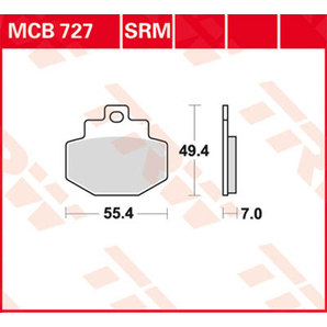 TRW Sinter Bremsbeläge Roller & Offroad ECE R90 homologiert von TRW