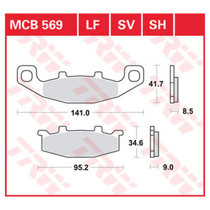 TRW Sintermetall Bremsbeläge ECE R90 homologiert von TRW