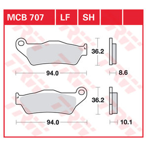 TRW Sintermetall Bremsbeläge ECE R90 homologiert von TRW