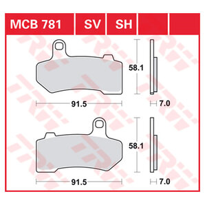 TRW Sintermetall Bremsbeläge ECE R90 homologiert von TRW