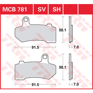 TRW Sintermetall Bremsbeläge ECE R90 homologiert von TRW