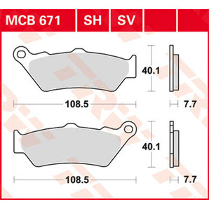 TRW Sintermetall Bremsbeläge ECE R90 homologiert von TRW