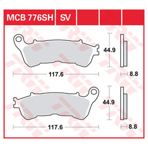 TRW Sintermetall Bremsbeläge ECE R90 homologiert von TRW