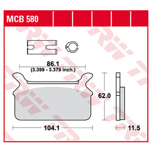 TRW Bremsbeläge organisch ECE R90 homologiert TRW Bremsbeläge organisch ECE R90 homologiert von TRW