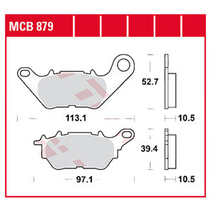 TRW Bremsbeläge organisch ECE R90 homologiert TRW Bremsbeläge organisch ECE R90 homologiert von TRW