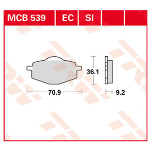 TRW Bremsbeläge organisch ECE R90 homologiert TRW Bremsbeläge organisch ECE R90 homologiert von TRW