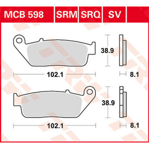 TRW Bremsbeläge organisch ECE R90 homologiert von TRW