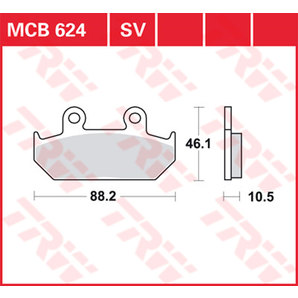 TRW Bremsbeläge organisch ECE R90 homologiert TRW Bremsbeläge organisch ECE R90 homologiert von TRW