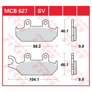 TRW Bremsbeläge organisch ECE R90 homologiert TRW Bremsbeläge organisch ECE R90 homologiert von TRW