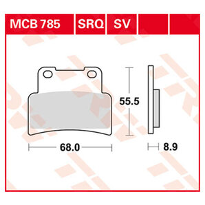 TRW Bremsbeläge organisch ECE R90 homologiert TRW Bremsbeläge organisch ECE R90 homologiert von TRW