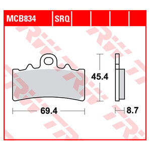 TRW Bremsbeläge organisch ECE R90 homologiert TRW Bremsbeläge organisch ECE R90 homologiert von TRW
