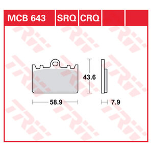 TRW Bremsbeläge organisch ECE R90 homologiert TRW Bremsbeläge organisch ECE R90 homologiert von TRW