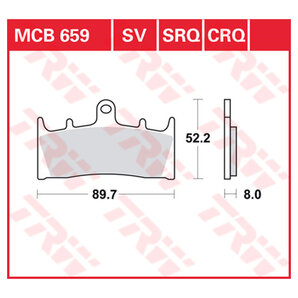 TRW Bremsbeläge organisch ECE R90 homologiert TRW Bremsbeläge organisch ECE R90 homologiert von TRW