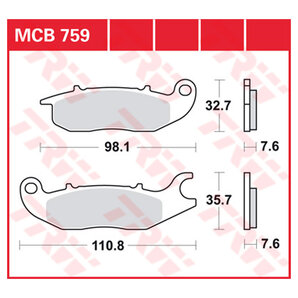 TRW Bremsbeläge organisch ECE R90 homologiert TRW Bremsbeläge organisch ECE R90 homologiert von TRW
