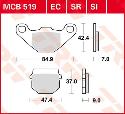 TRW Bremsbelagsatz MCB519EC Bremsbeläge,Bremsklötze,Bremssteine,Bremsbeläge & Bremsbelagsatz,Bremsklötze & Bremsbelagsatz TRW Bremsbelagsatz MCB519EC Bremsbeläge,Bremsklötze,Bremssteine,Bremsbeläge & Bremsbelagsatz,Bremsklötze & Bremsbelagsatz von TRW