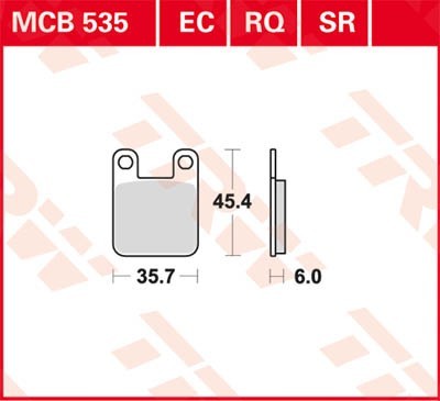 TRW Bremsbelagsatz MCB535 Bremsbeläge,Bremsklötze,Bremssteine,Bremsbeläge & Bremsbelagsatz,Bremsklötze & Bremsbelagsatz TRW Bremsbelagsatz MCB535 Bremsbeläge,Bremsklötze,Bremssteine,Bremsbeläge & Bremsbelagsatz,Bremsklötze & Bremsbelagsatz von TRW