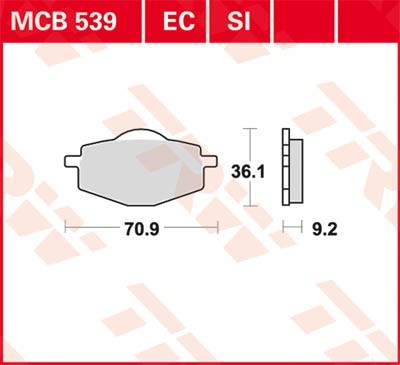 TRW Bremsbelagsatz MCB539 Bremsbeläge,Bremsklötze,Bremssteine,Bremsbeläge & Bremsbelagsatz,Bremsklötze & Bremsbelagsatz TRW Bremsbelagsatz MCB539 Bremsbeläge,Bremsklötze,Bremssteine,Bremsbeläge & Bremsbelagsatz,Bremsklötze & Bremsbelagsatz von TRW