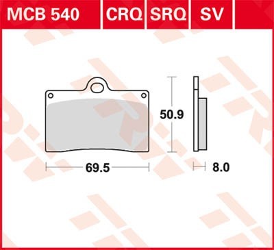 TRW Bremsbelagsatz MCB540 Bremsbeläge,Bremsklötze,Bremssteine,Bremsbeläge & Bremsbelagsatz,Bremsklötze & Bremsbelagsatz TRW Bremsbelagsatz MCB540 Bremsbeläge,Bremsklötze,Bremssteine,Bremsbeläge & Bremsbelagsatz,Bremsklötze & Bremsbelagsatz von TRW