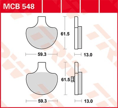 TRW Bremsbelagsatz MCB548 Bremsbeläge,Bremsklötze,Bremssteine,Bremsbeläge & Bremsbelagsatz,Bremsklötze & Bremsbelagsatz TRW Bremsbelagsatz MCB548 Bremsbeläge,Bremsklötze,Bremssteine,Bremsbeläge & Bremsbelagsatz,Bremsklötze & Bremsbelagsatz von TRW