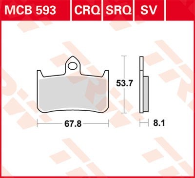 TRW Bremsbelagsatz MCB593 Bremsbeläge,Bremsklötze,Bremssteine,Bremsbeläge & Bremsbelagsatz,Bremsklötze & Bremsbelagsatz TRW Bremsbelagsatz MCB593 Bremsbeläge,Bremsklötze,Bremssteine,Bremsbeläge & Bremsbelagsatz,Bremsklötze & Bremsbelagsatz von TRW