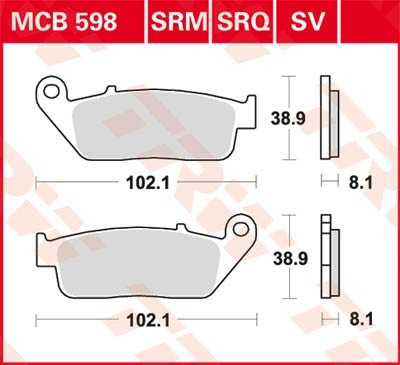 TRW Bremsbelagsatz MCB598SV Bremsbeläge,Bremsklötze,Bremssteine,Bremsbeläge & Bremsbelagsatz,Bremsklötze & Bremsbelagsatz TRW Bremsbelagsatz MCB598SV Bremsbeläge,Bremsklötze,Bremssteine,Bremsbeläge & Bremsbelagsatz,Bremsklötze & Bremsbelagsatz von TRW