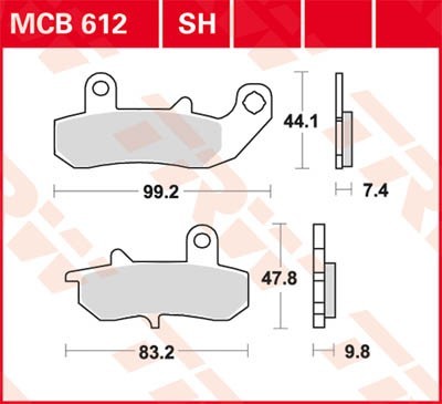 TRW Bremsbelagsatz MCB612 Bremsbeläge,Bremsklötze,Bremssteine,Bremsbeläge & Bremsbelagsatz,Bremsklötze & Bremsbelagsatz TRW Bremsbelagsatz MCB612 Bremsbeläge,Bremsklötze,Bremssteine,Bremsbeläge & Bremsbelagsatz,Bremsklötze & Bremsbelagsatz von TRW