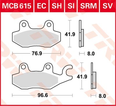 TRW Bremsbelagsatz MCB615SV Bremsbeläge,Bremsklötze,Bremssteine,Bremsbeläge & Bremsbelagsatz,Bremsklötze & Bremsbelagsatz TRW Bremsbelagsatz MCB615SV Bremsbeläge,Bremsklötze,Bremssteine,Bremsbeläge & Bremsbelagsatz,Bremsklötze & Bremsbelagsatz von TRW
